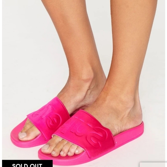NEW SUPERGA AUS 9 Satin Slides fuschia pink - Picture 2 of 9